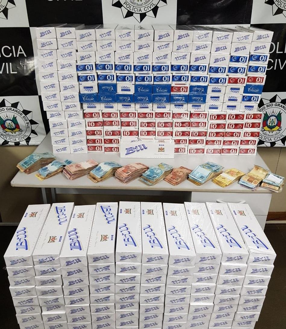 Cerca de R$ 150 mil em cigarros contrabandeados foram apreendidos