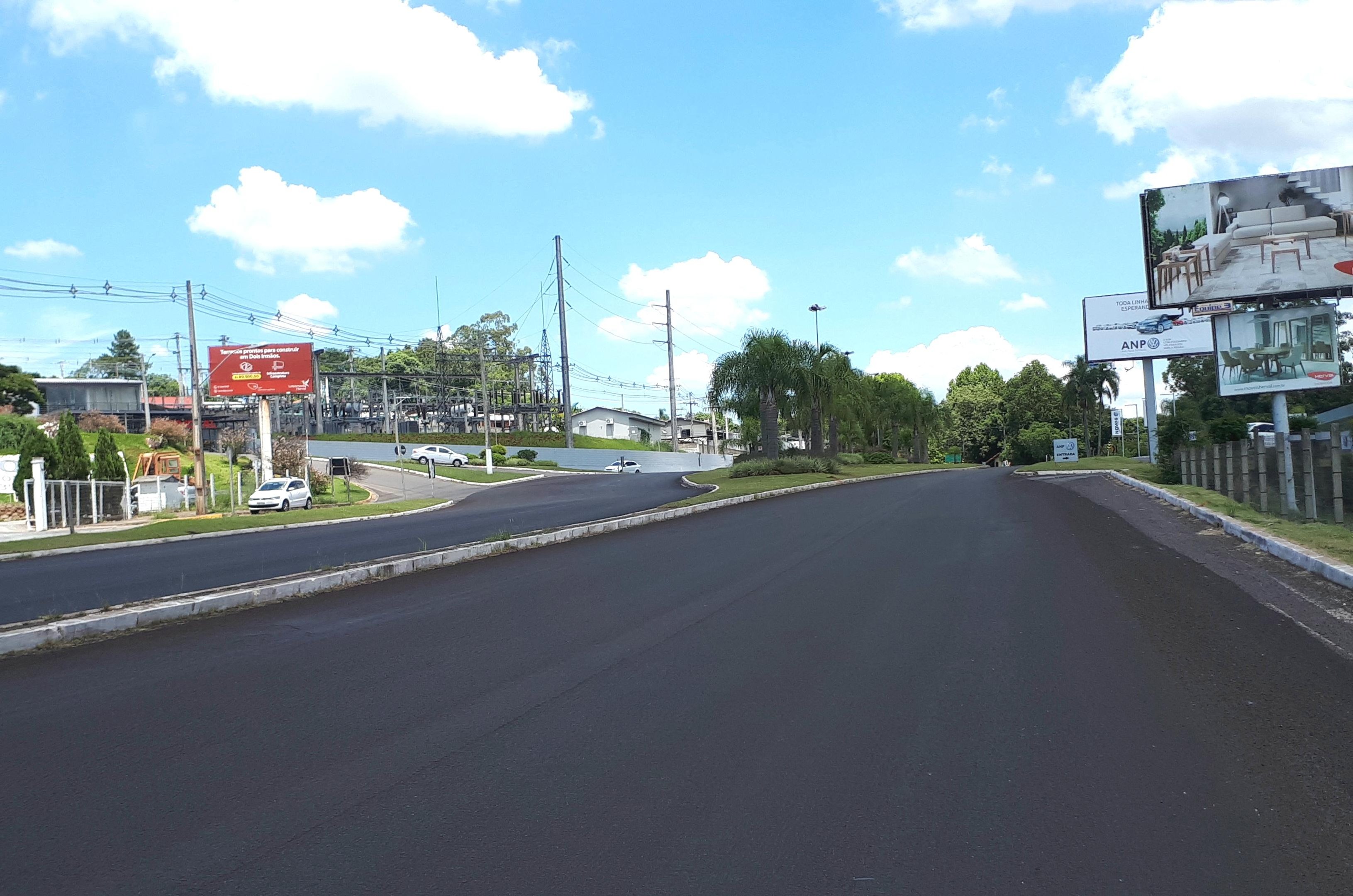Obras de recapeamento foram realizadas no final de semana passado
