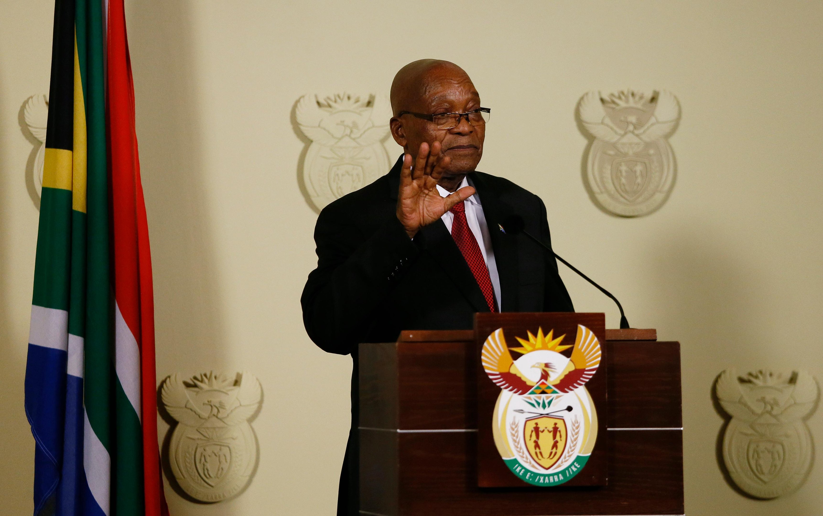 Zuma anunciou que far&aacute; uma declara&ccedil;&atilde;o ao pa&iacute;s no decorrer do dia