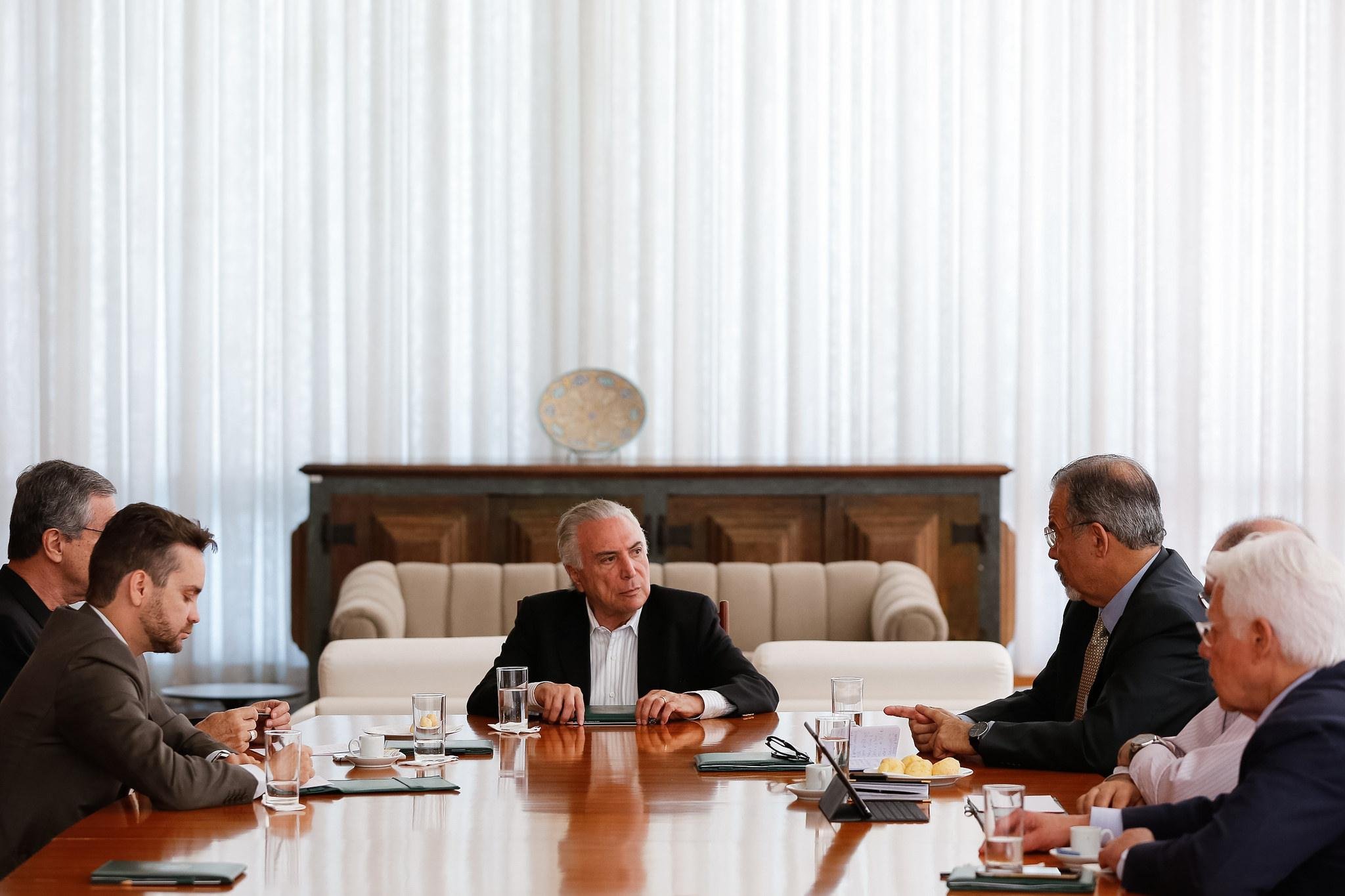 Temer est&aacute; reunido com ministros para tratar dos refugiados venezuelanos