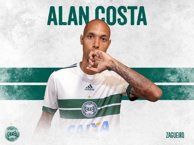 Alan Costa foi anunciado como refor&ccedil;o do Coxa