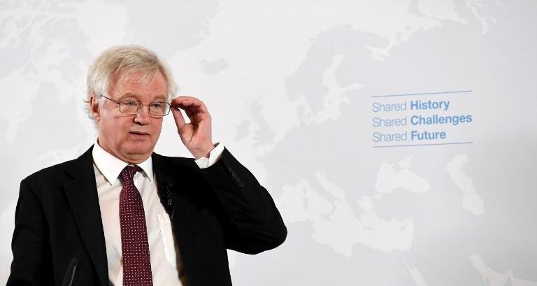 Ministro brit&acirc;nico do Brexit, David Davis, reuni&atilde;o com l&iacute;deres econ&ocirc;micos austr&iacute;acos