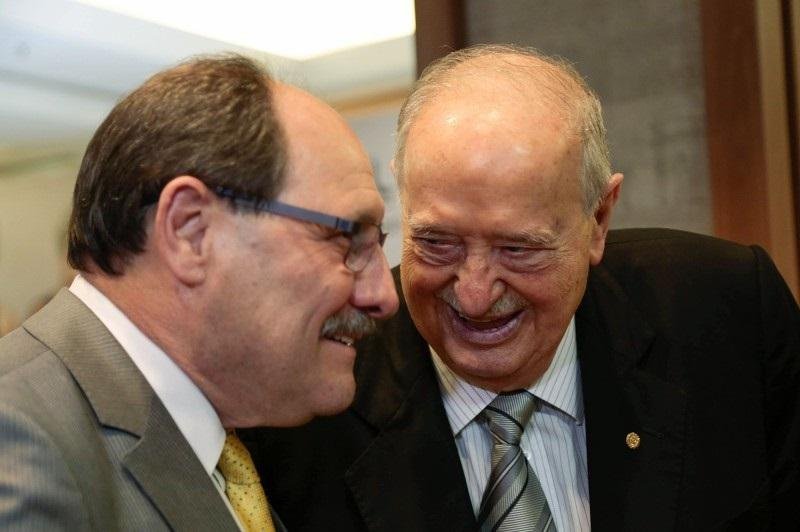 Governador Sartori com o empres&aacute;rio Raul Randon