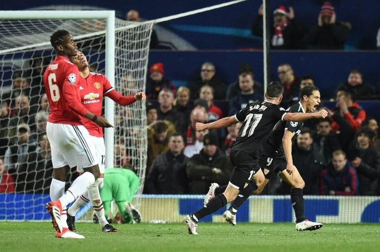Sevillla eliminou o Manchester United da Liga dos Campe&otilde;es