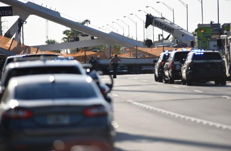 Queda de passarela em Miami deixa seis mortos