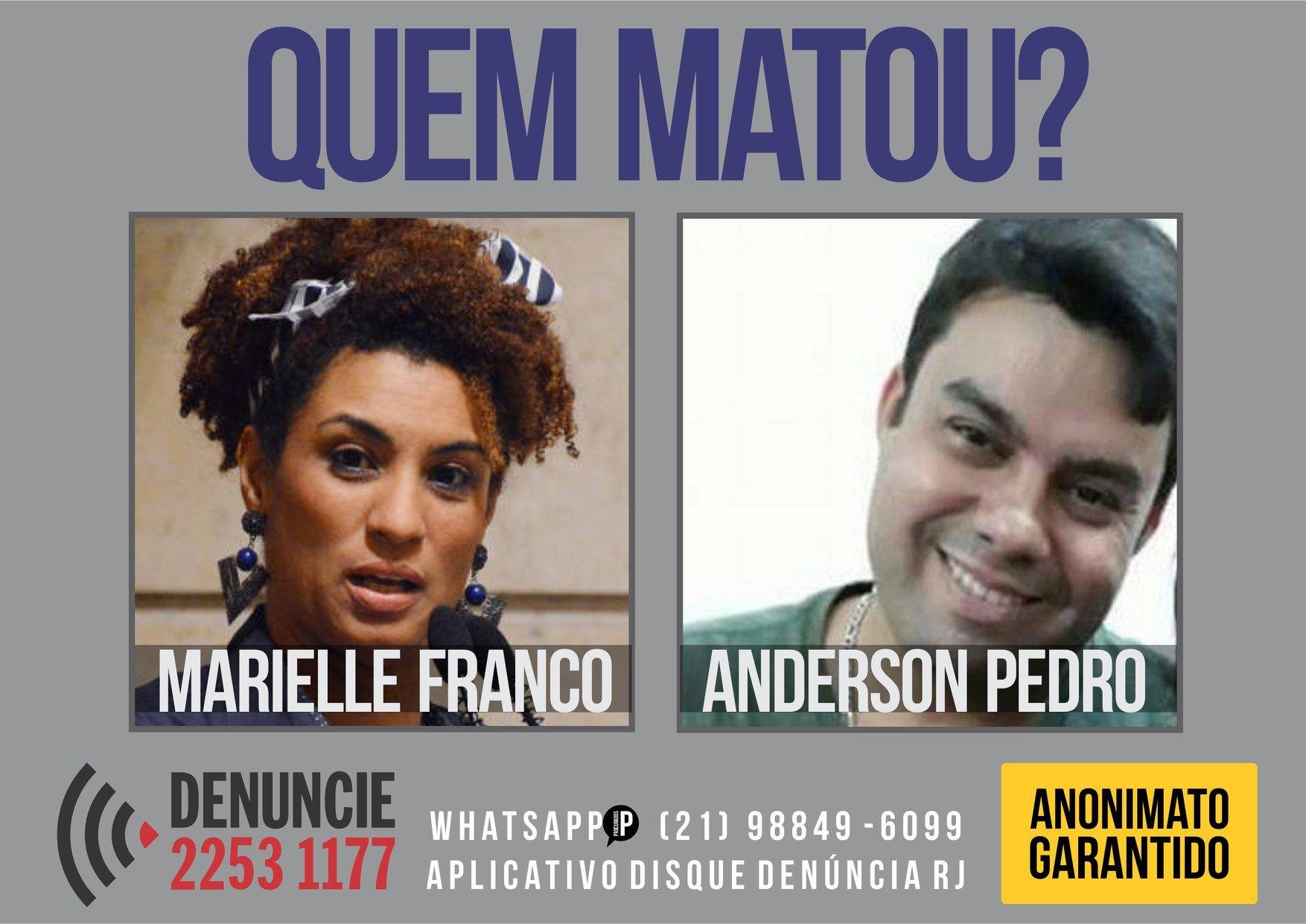 Cartaz divulgado pelo Disque Den&uacute;ncia para pedir informa&ccedil;&otilde;es sobre os suspeitos do crime