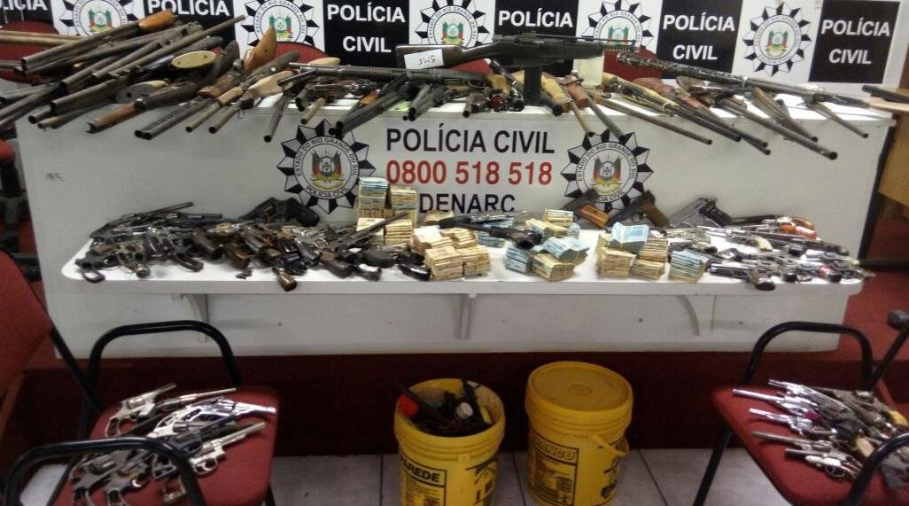 Desarticulada f&aacute;brica de armas na regi&atilde;o Metropolitana 