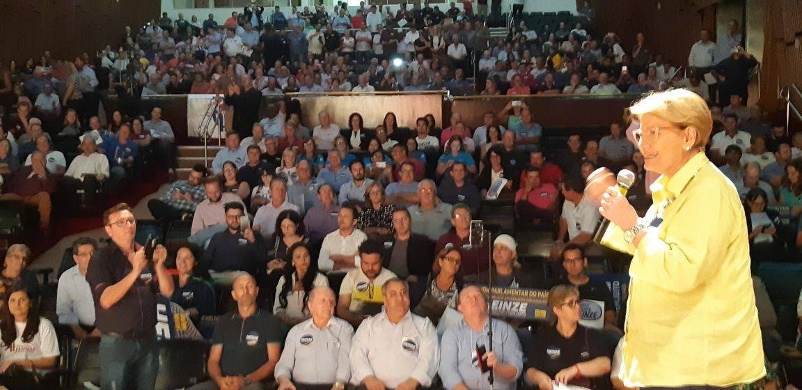 Ana Am&eacute;lia come&ccedil;ou dizendo que o vencedor da pr&eacute;via do PP vai enfrentar na corrida para o Pal&aacute;cio Piratini um &ldquo;advers&aacute;rio muito forte&rdquo;
