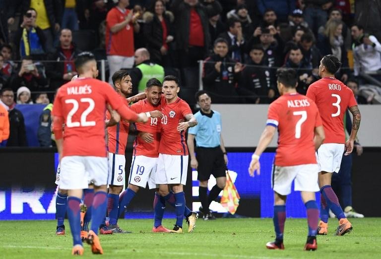 Bolados marcou um dos gols do Chile