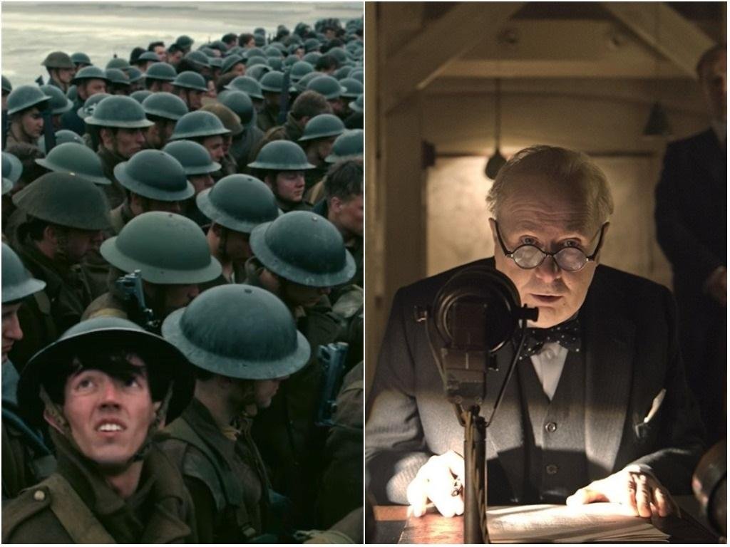  "Dunkirk" &eacute; dirigido por Christopher Nolan e "O Destino de uma Na&ccedil;&atilde;o" por Joe Wright