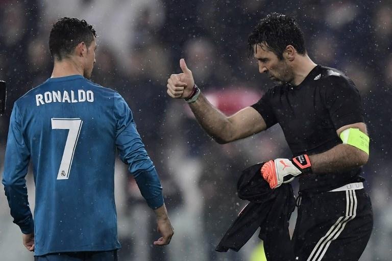 Buffon rasgou elogios a Cristiano Ronaldo ap&oacute;s jogo da Liga dos Campe&otilde;es