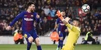 Messi marcou os três gols na vitória sobre o Leganés 