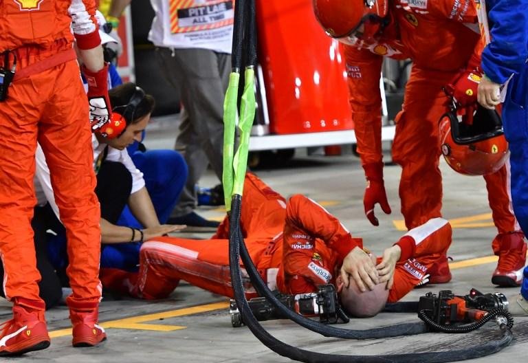 Francesco Cigarini foi atropelado por Raikkonen no GP do Bahrein saindo do pit-stop