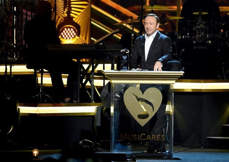  Foto mostra o ator Kevin Spacey durante o MusiCares Personalidade do Ano 2016 em Los Angeles