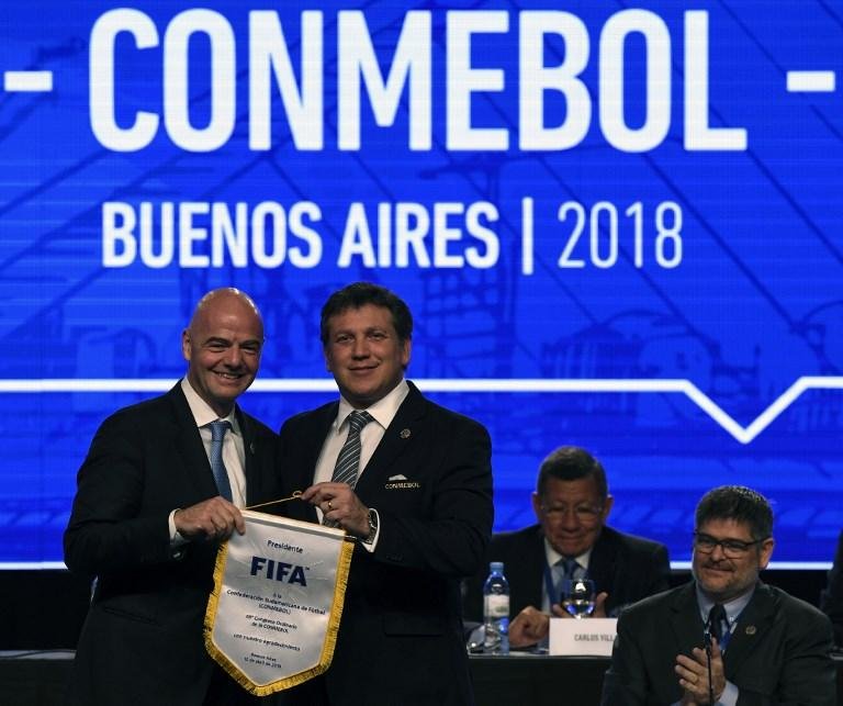 Infantino defendeu o VAR em congresso da Conmebol