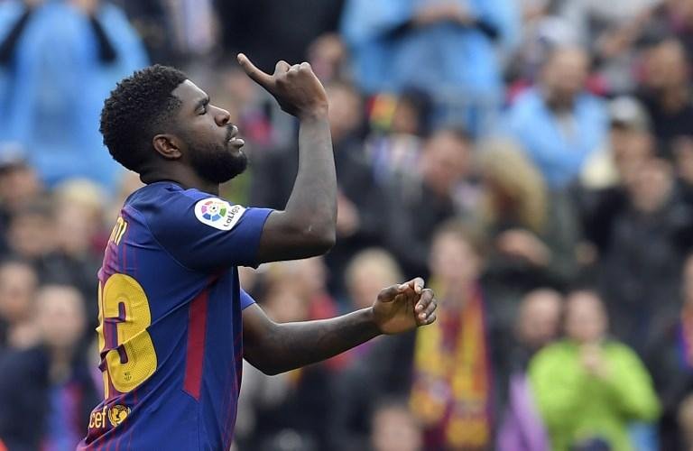 Franc&ecirc;s Samuel Umtiti fez o segundo do Bar&ccedil;a