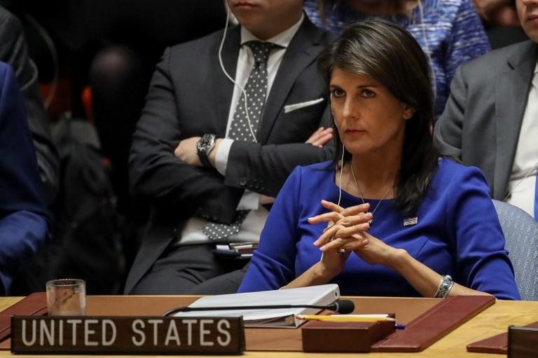 Embaixadora americana na ONU, Nikki Haley, disse que conversou com Trump