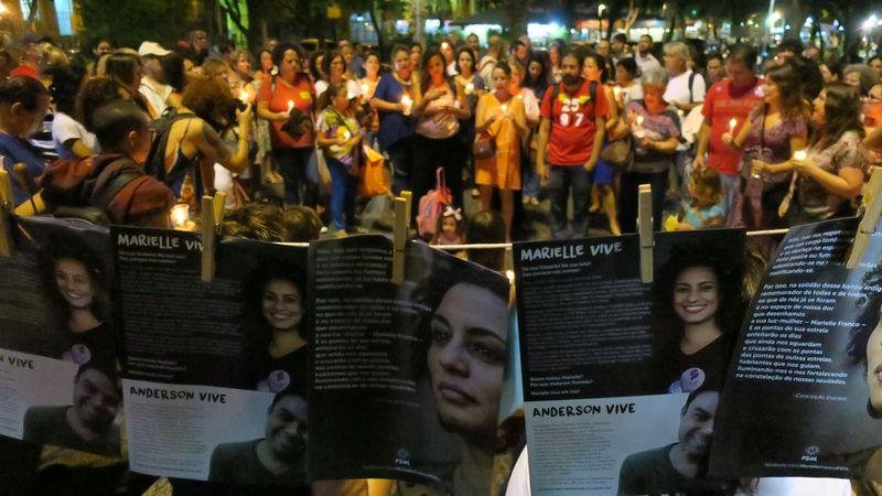 Homenagens s&atilde;o feitas para Marielle no Rio
