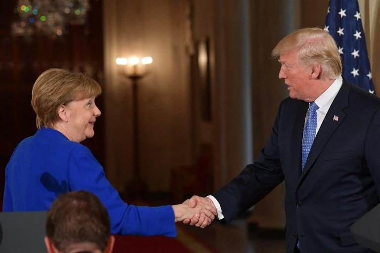 Trump recebe Merkel para debater com&eacute;rcio, Otan e acordo com Ir&atilde;