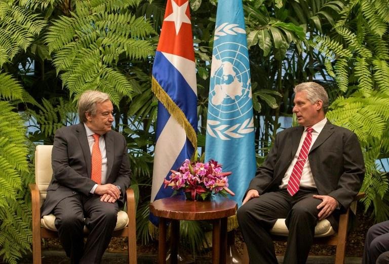 Antonio Guterres foi para Havana para inaugurar a reuni&atilde;o bienal da Cepal