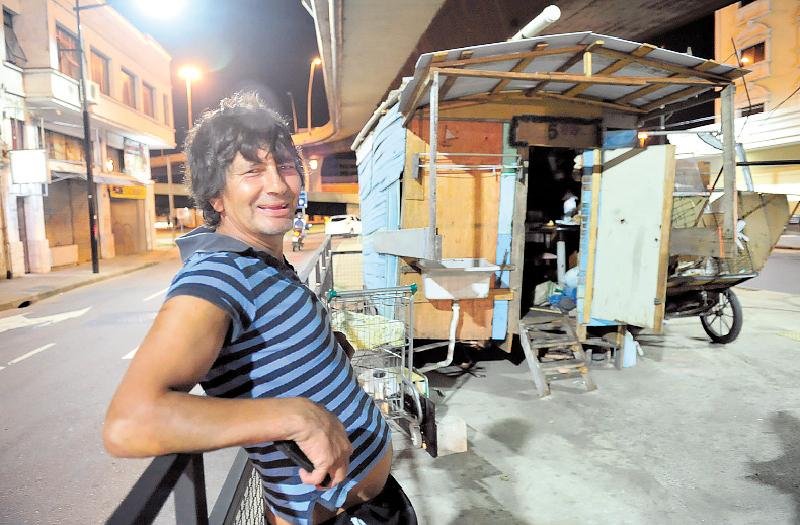 Andarilho de Porto Alegre criou um ambiente na regi&atilde;o central