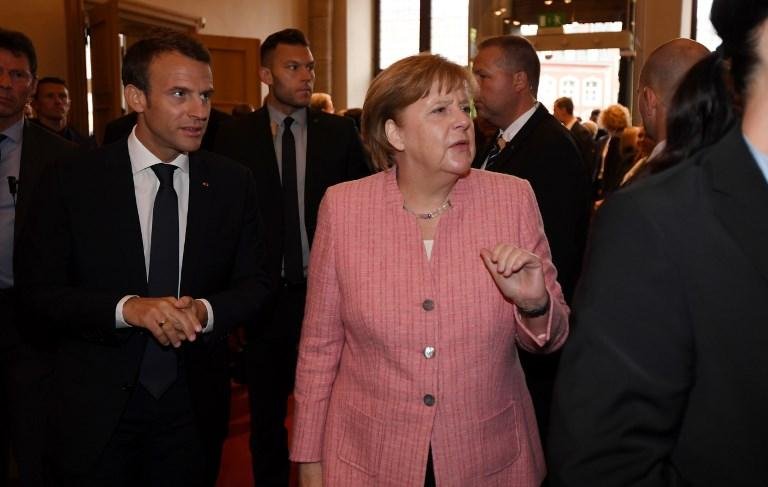 Macron quer "or&ccedil;amento pr&oacute;prio" para zona euro, apesar de reservas da Alemanha
