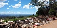 A Estrada do Quilombo é um dos pontos que recebe resíduos de forma irregular
