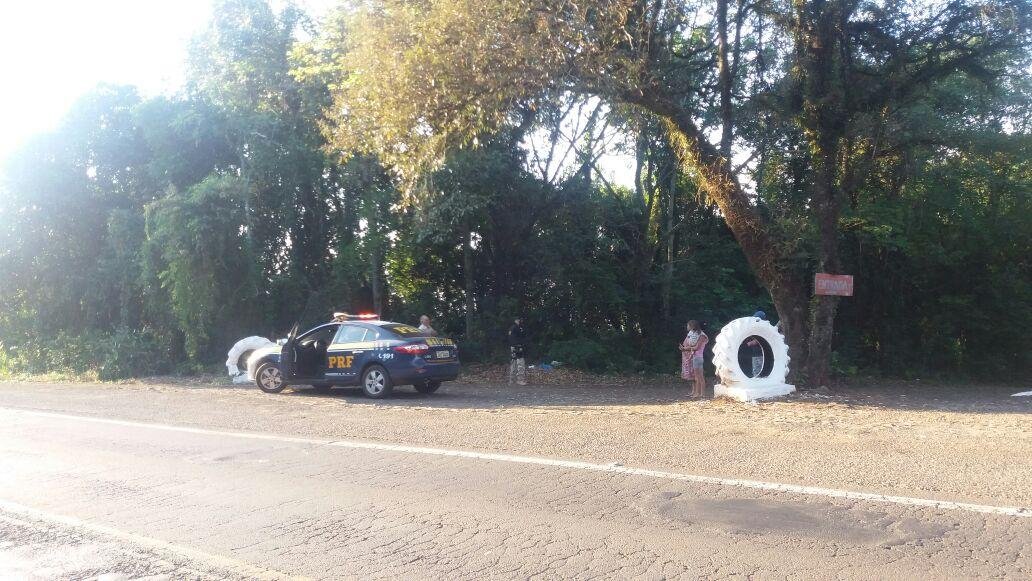 O festo estava &agrave;s margens da BR 386 