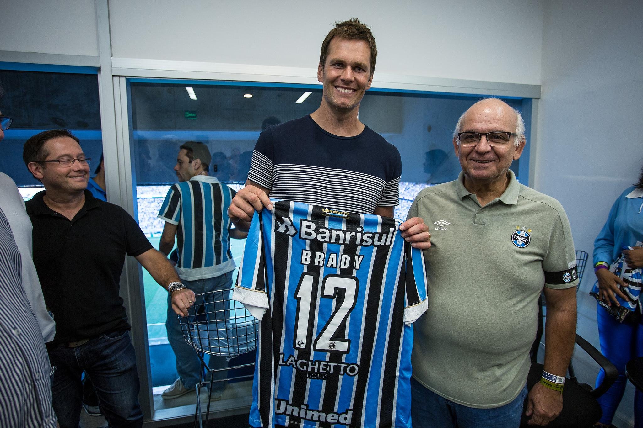 Tom Brady viu o Gre-Nal na Arena