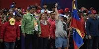 Maradona acompanhou encerramento da campanha de Maduro 