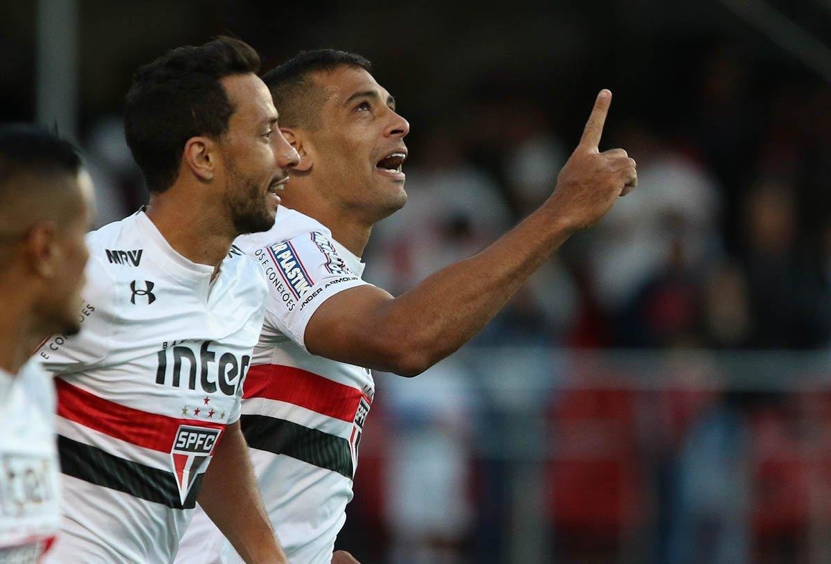Diego Souza anotou o gol do tricolor paulista no Morumbi