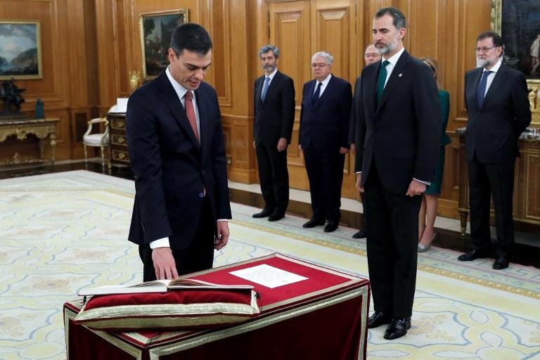 Pedro S&aacute;nchez toma posse como presidente do governo da Espanha 