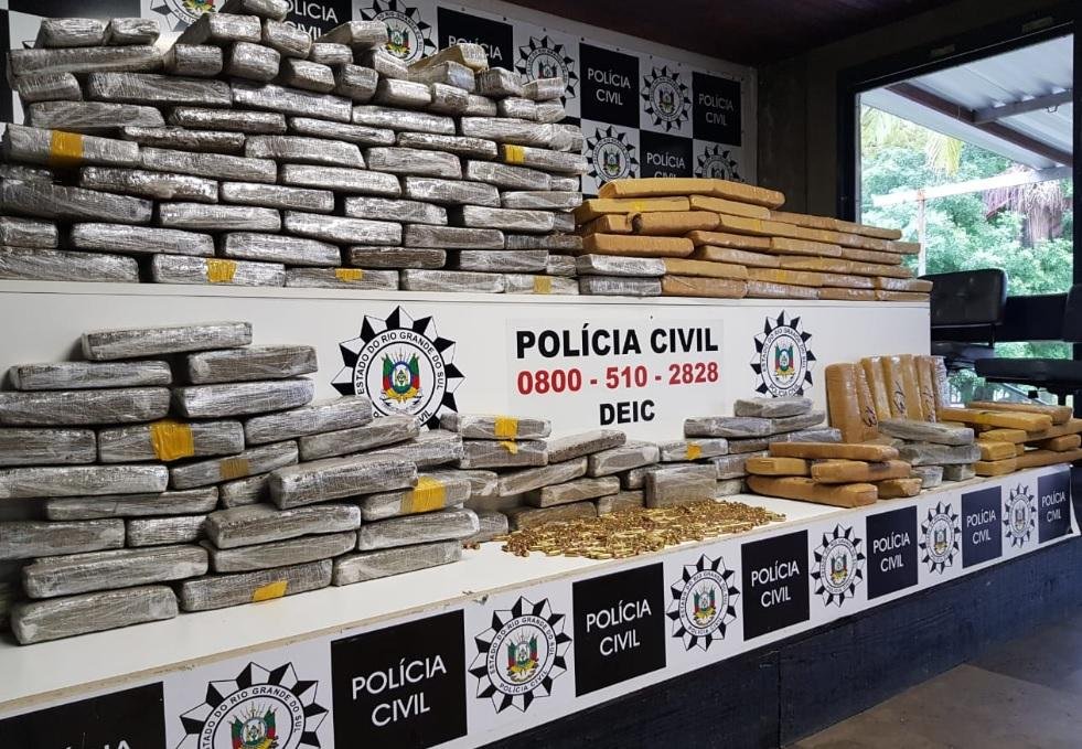 Quase 170 quilos de maconha s&atilde;o apreendidos em Tr&ecirc;s Palmeiras 