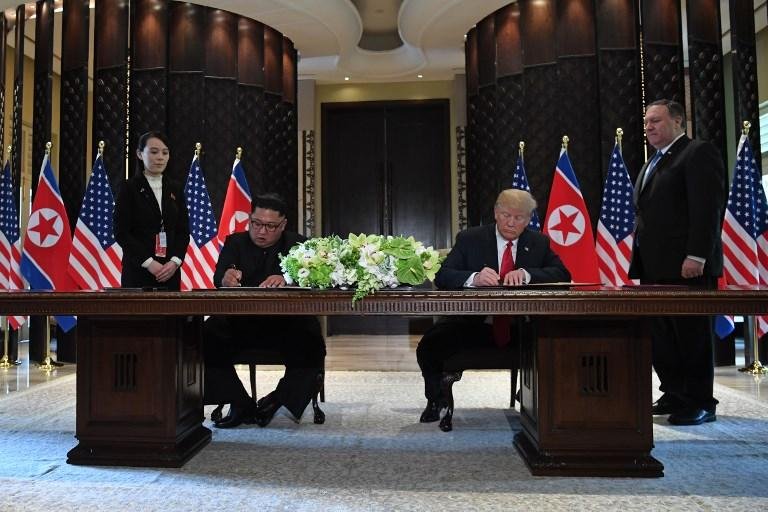Assinamos acordo com Coreia do Norte, mas san&ccedil;&otilde;es seguem em vigor, diz Trump	