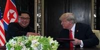 Após reunião, Trump afirma que Kim assinará documento sobre desnuclearização