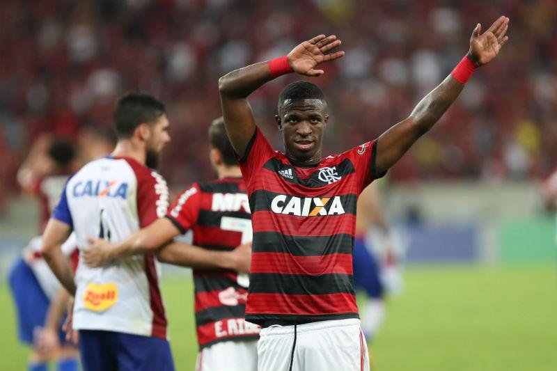 L&iacute;der Flamengo enfrenta o Palmeiras na despedida de Vinicius Junior