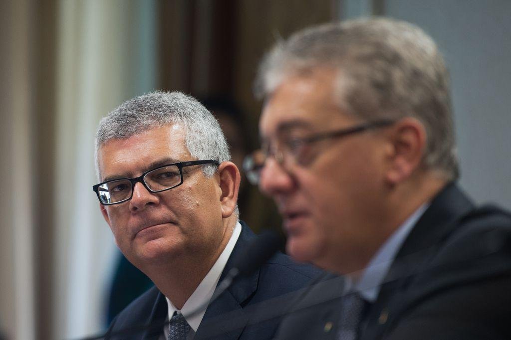 Ivan Monteiro esteve no Senado com o presidente da Casa para uma "visita de cortesia"