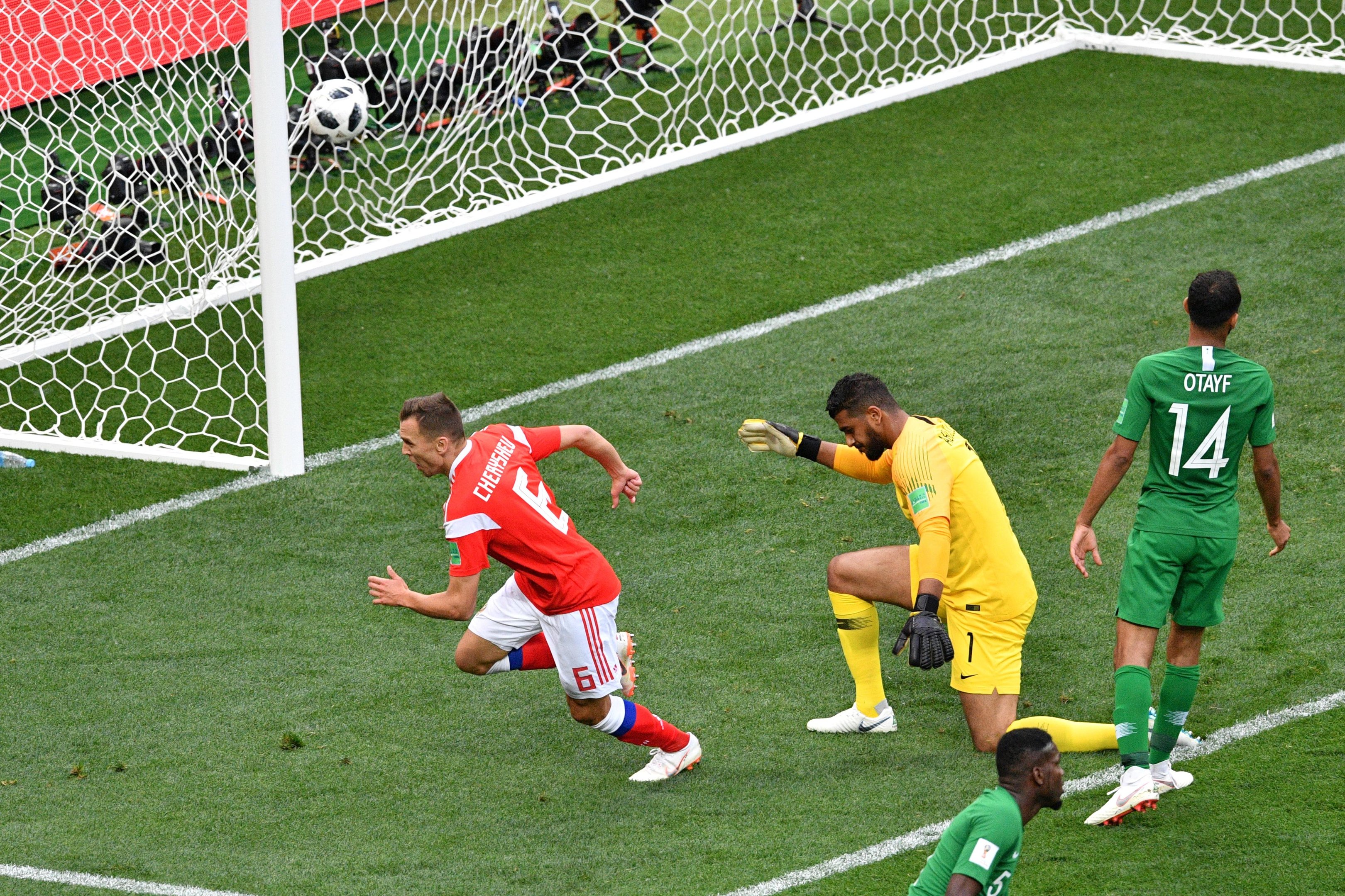 R&uacute;ssia aplicou 5 a 0 na Ar&aacute;bia Saudita