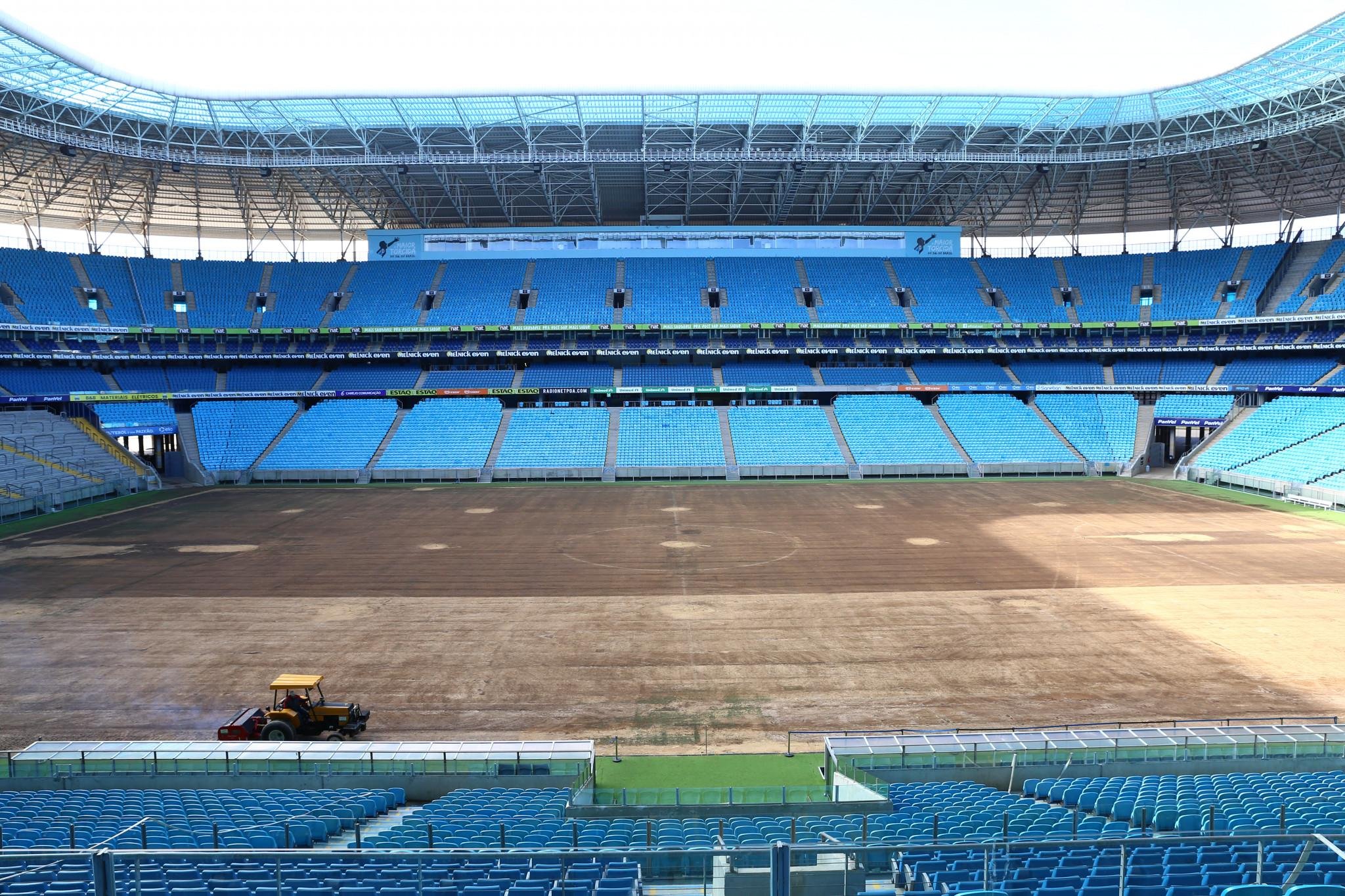 Grama resistente ao frio ser&aacute; plantada e campo dever&aacute; estar pronto para retomada do Brasileir&atilde;o
