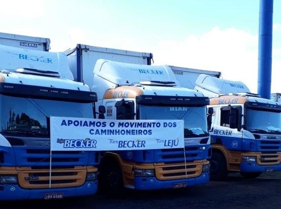 Empresa que atua no setor do varejo apoia o movimento dos caminhoneiros