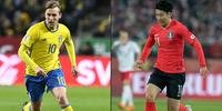 Suécia x Coreia do Sul fecham a primeira rodada do Grupo F nesta segunda