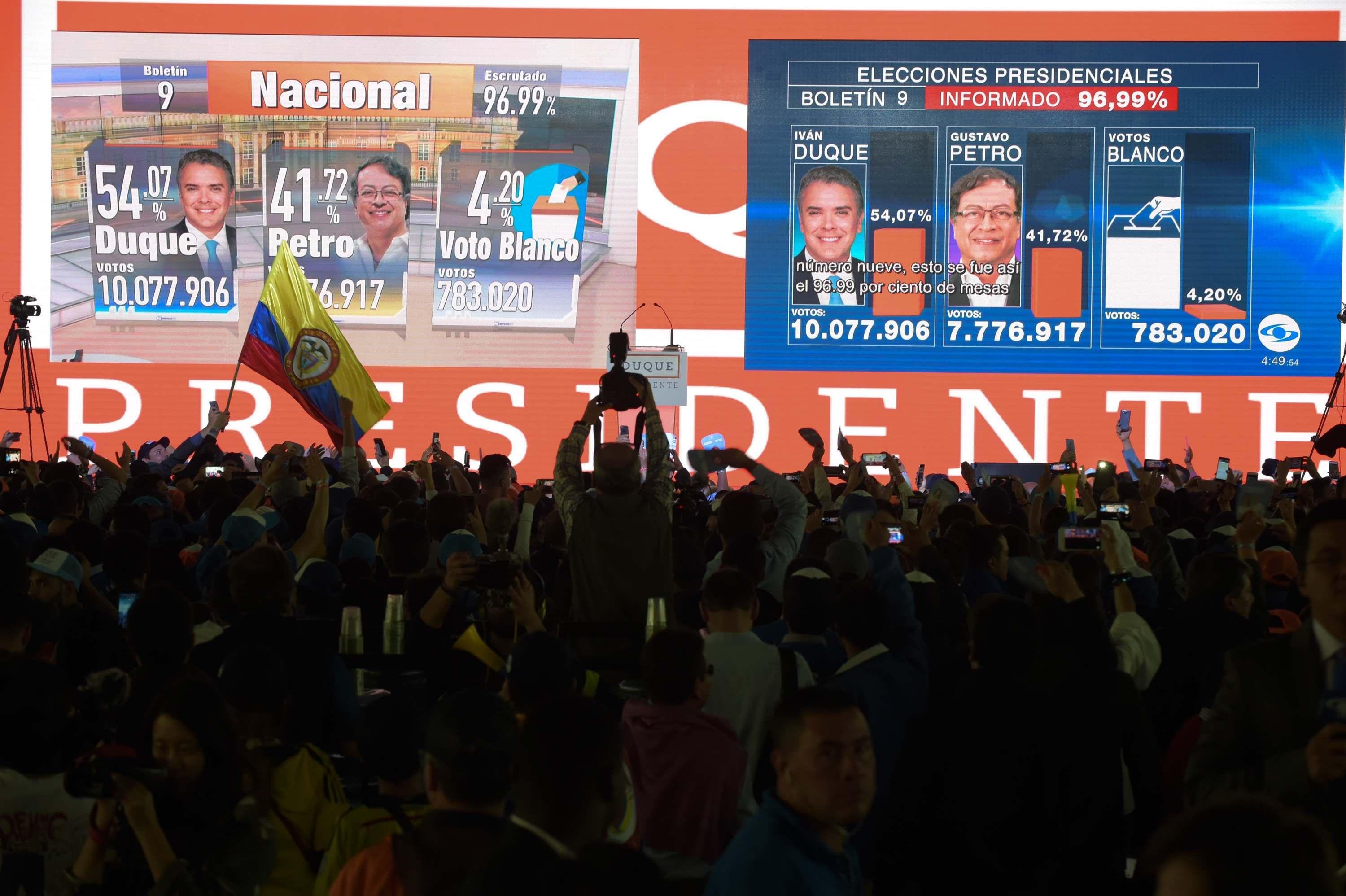 Direitista Iv&aacute;n Duque &eacute; eleito presidente da Col&ocirc;mbia