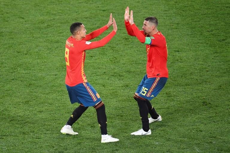 Espanha comemorou empate no fim