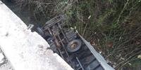Veículo cai de ponte e motorista morre na BR 290, em Cachoeira do Sul 