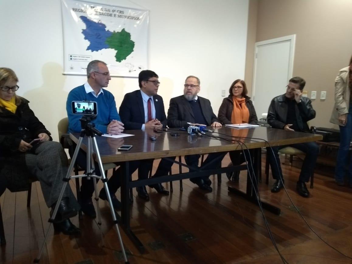A entrevista foi concedida ap&oacute;s reuni&atilde;o  na 4&ordf; Coordenaria Regional de Sa&uacute;de