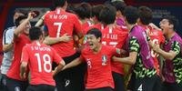 Coreia do Sul conseguiu sua única vitória na Copa sobre a Alemanha