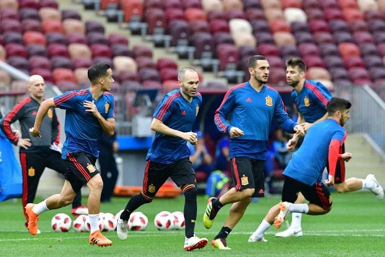 Espanha encara a R&uacute;ssia domingo