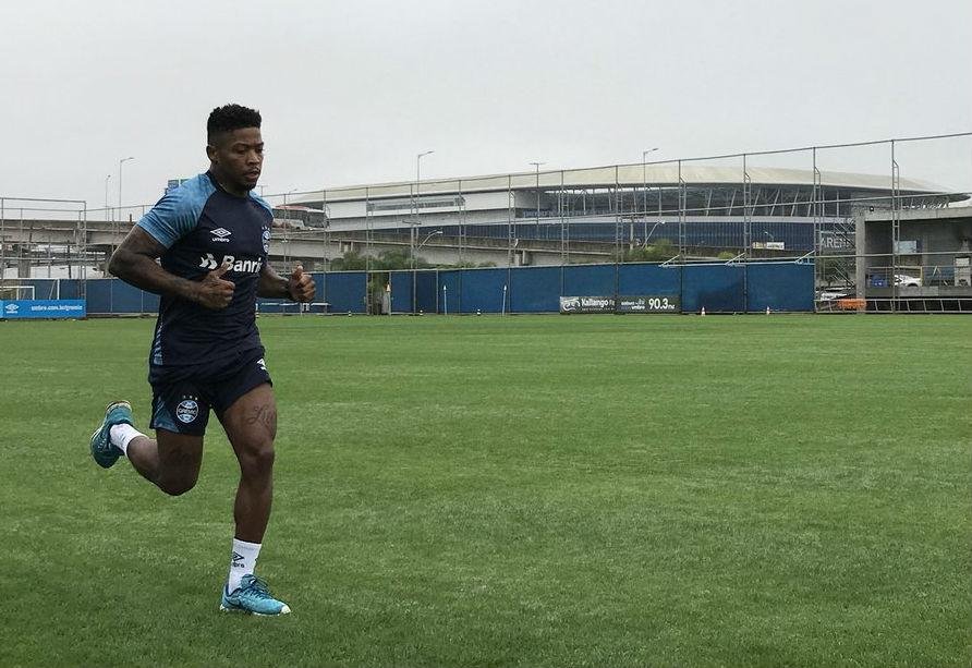 Marinho realizou o primeiro treino f&iacute;sico no Gr&ecirc;mio