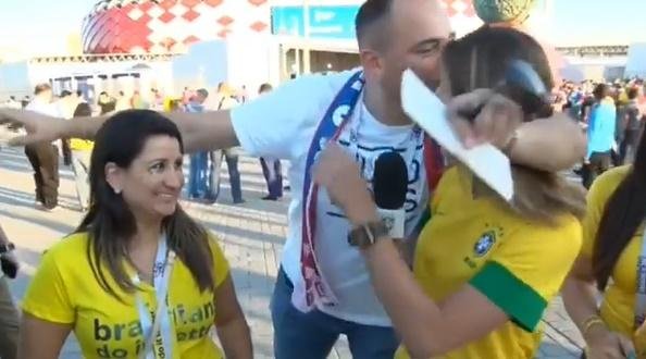 Rep&oacute;rter da CBF TV &eacute; v&iacute;tima de ass&eacute;dio durante cobertura da Copa