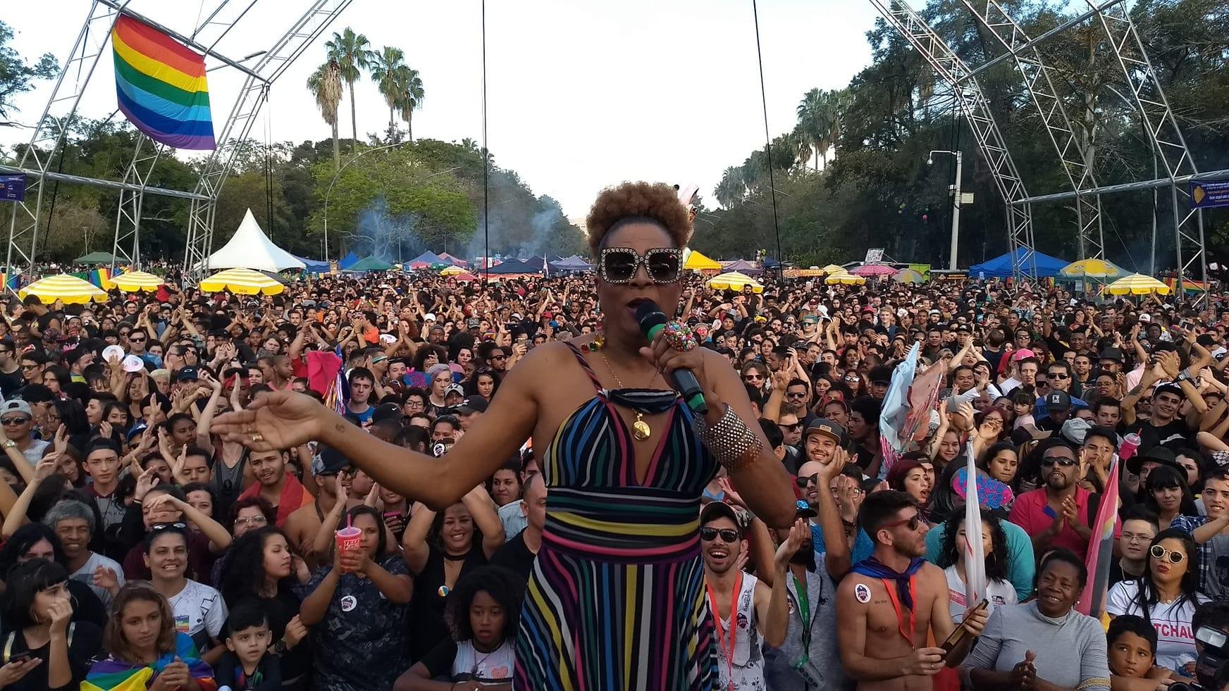 Silvetty Montilla durante o evento em Porto Alegre